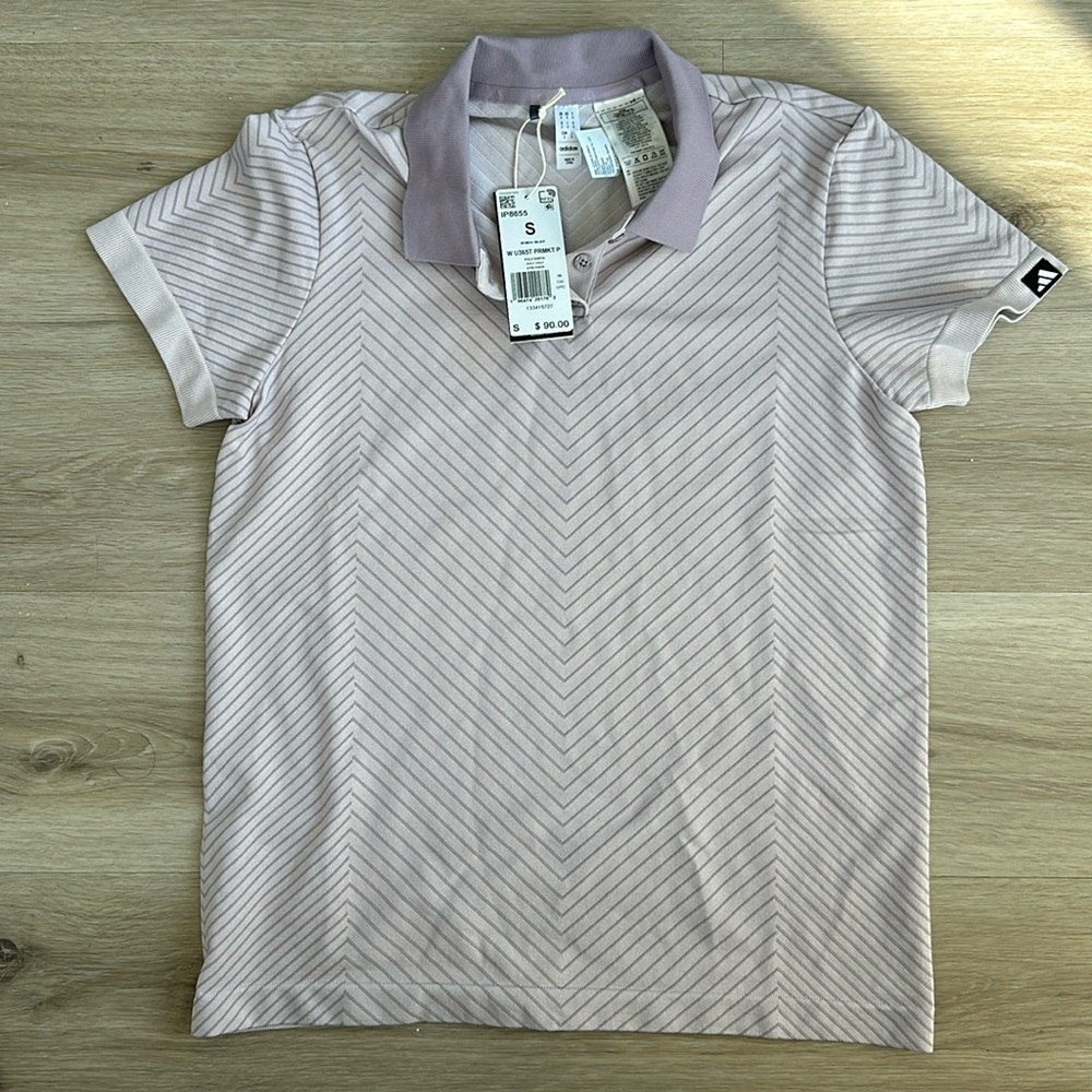 adidas
Womens Ultimate365 Tour PRIMEKNIT Polo Putty Mauve - SS24 - Picture 2 of 10